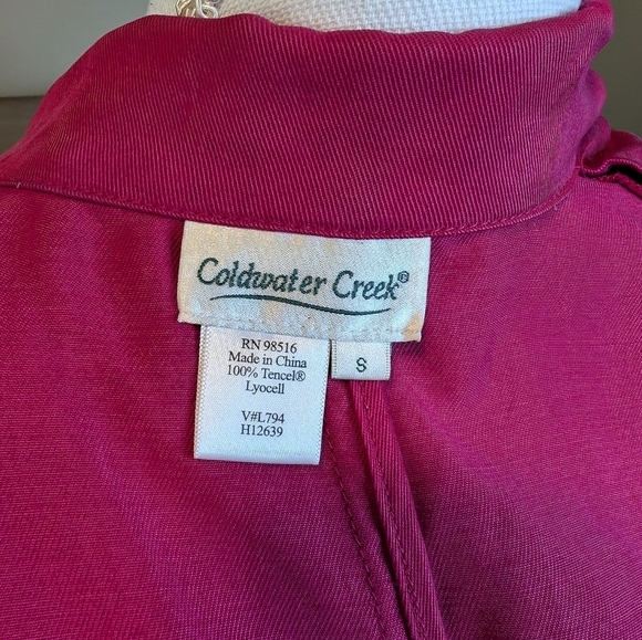 Coldwater Creek Lyocell Pink Jacket Casual Suit Coat - Picture 11 of 12